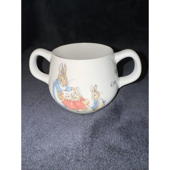 Wedgwood England Beatrix Potter Peter Rabbit Plates Cups Set Lot of 5 Easter - Picture 13 of 16